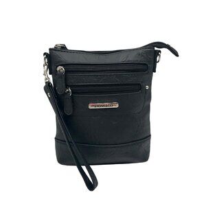 Stone and CO Black Leather Nancy 3 Bagger-Convertible  Crossbody Bag